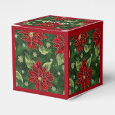 Exploding Poinsettia Christmas Favour Box - 20+ Colours - Wedding & Party Table Gifts (UK Made)
