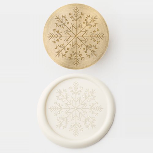 Elegant Christmas Snowflake  Wax Seal Stamp