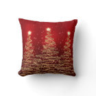 Elegant Christmas Sparkling Trees Red