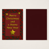 Elegant Christmas Tag (Front & Back)