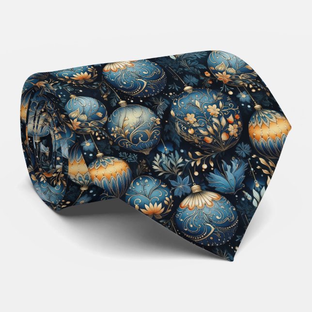 Elegant Christmas Tie (Rolled)