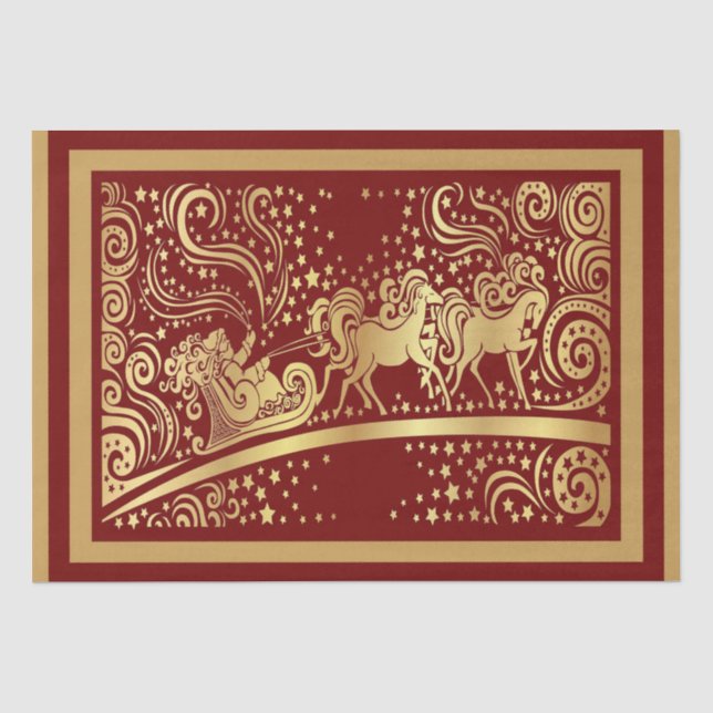 Elegant Christmas Tissue Paper (Front)
