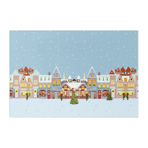 Elegant Christmas Town Acrylic Print