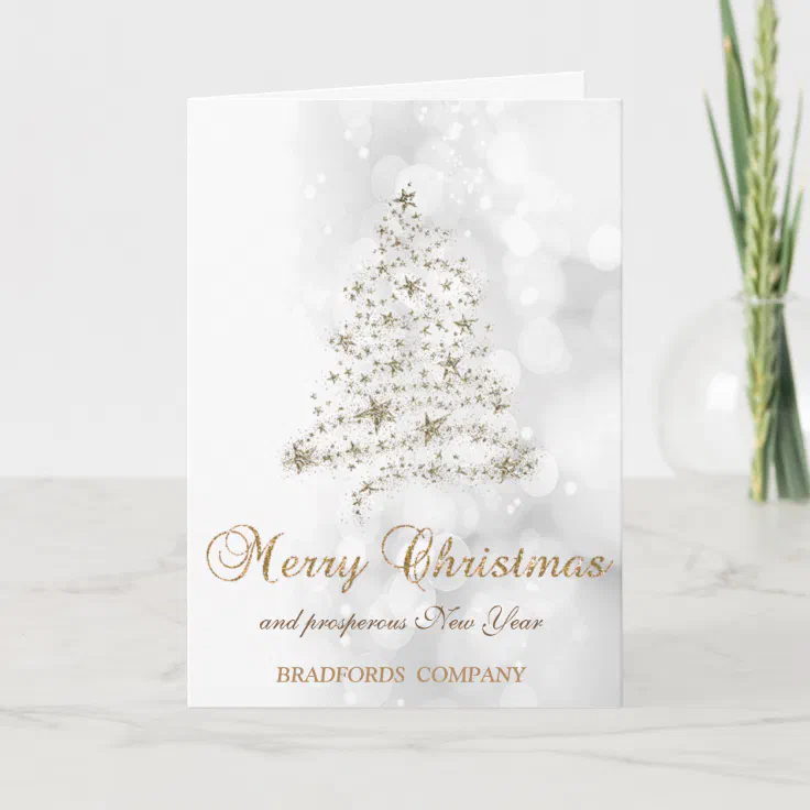Friend Christmas Card Xmas Tree With Gifts Foil & Glitter  11"x7" 
