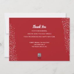 Elegant Christmas Tree Business Holiday Card | Zazzle