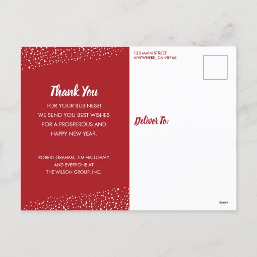 Elegant Christmas Tree Business Holiday Postcards Zazzle