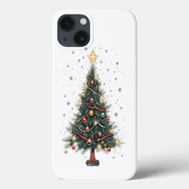 Elegant Christmas Tree Case-Mate iPhone Case (Back)