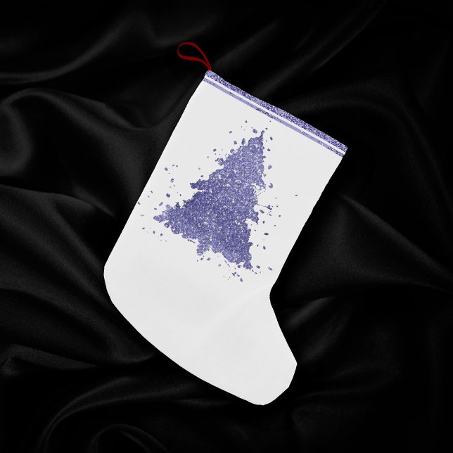 Elegant Christmas Tree | Charming Lavender Purple Small Christmas Stocking (Creator Uploaded)
