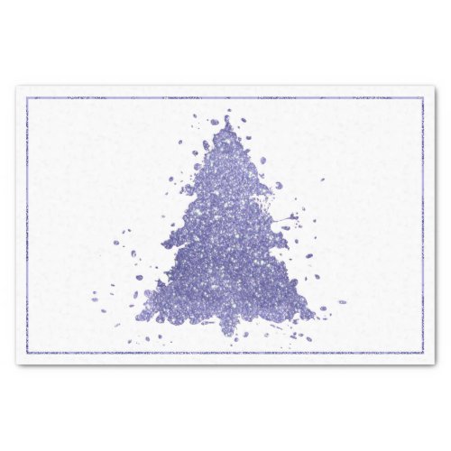 Elegant Christmas Tree  Charming Lavender Purple Tissue Paper