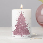 Pink Christmas Elegance Candle