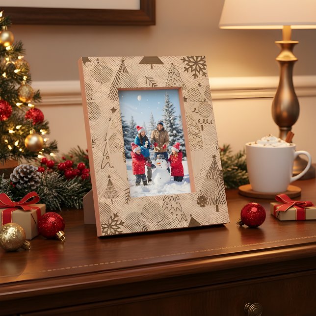 "Elegant Christmas Tree – Festive Holiday Desk Pho Engraved Frames (Creator Uploaded)