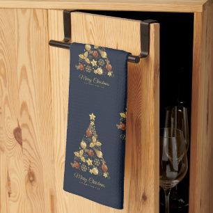 Elegant Christmas Tree Kitchen Towels