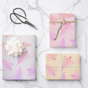 Elegant Christmas tree pattern    Wrapping Paper Sheets
