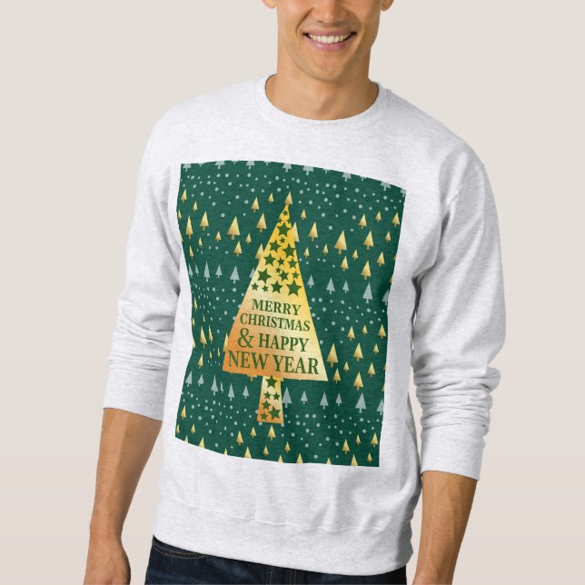 Elegant Christmas tree Sweatshirt (Front)