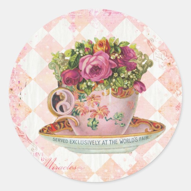 Elegant Christmas Vintage stickers (Front)