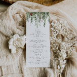 Elegant Christmas Wedding Dinner Menu<br><div class="desc">This is an elegant menu template featuring beautiful watercolor evergreen drop. All wording and fonts are editable on this rustic watercolor greenery sign. The only colors that are not editable are the colors of the watercolor drop // For matching designs, search EVERGREEN in the Sincerely By Nicole Zazzle store. *...</div>