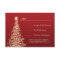 Elegant Christmas Wedding RSVP Red