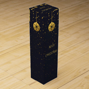 Elegant Christmas Wine Box