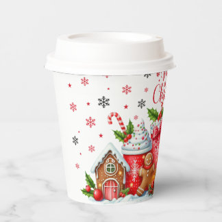 Elegant Christmas Winter Tree Paper Plates Paper Cups