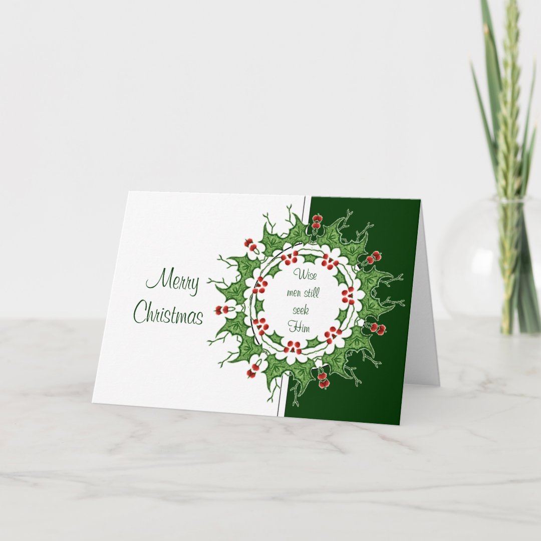 Elegant Christmas Wise Men Still Seek Him Holiday Card Zazzle