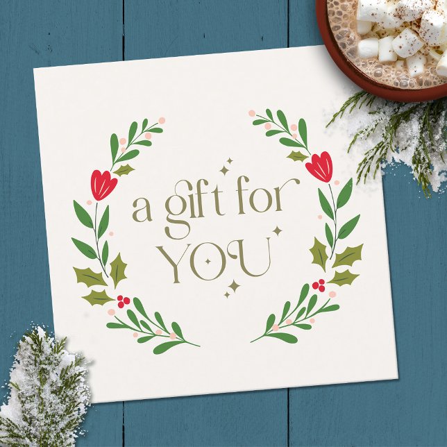Elegant Christmas Wreath Gift Certificate (Creator Uploaded)