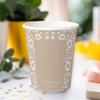 Elegant cielto lindo baby shower paper cups
