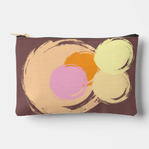 Elegant Citrine Aged Burgundy Glow Travel Accessory Pouch