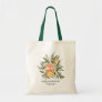 Elegant Citrus Botanical Bridesmaid Favor Tote Bag