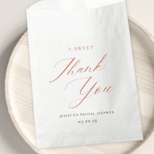 Elegant Citrus Floral Bridal Shower Sweets Favor Bag