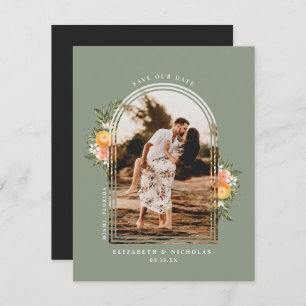Elegant Citrus Orchard   Boho Save the Date