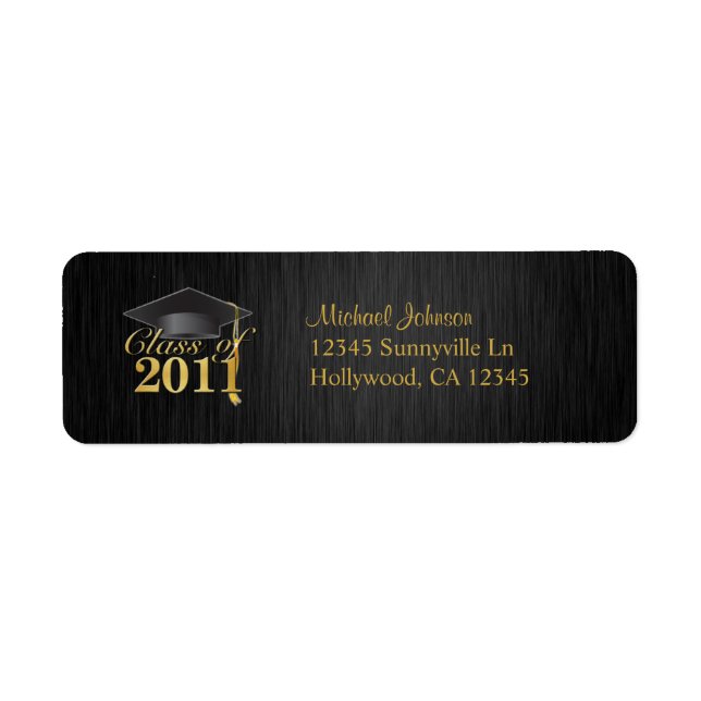 Elegant Class of 2011 Black / Gold Label (Front)