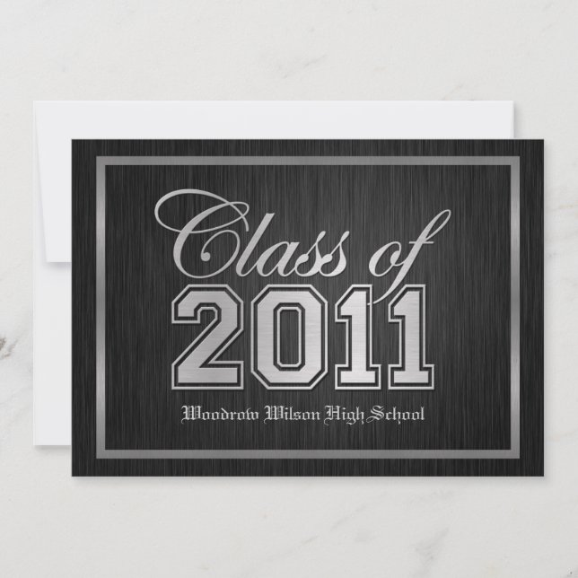 Elegant Class of 2011 Graduation Invitations (Front)