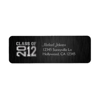 Elegant Class Of 2012 (blk / Silver) Label by eatlovepray at Zazzle
