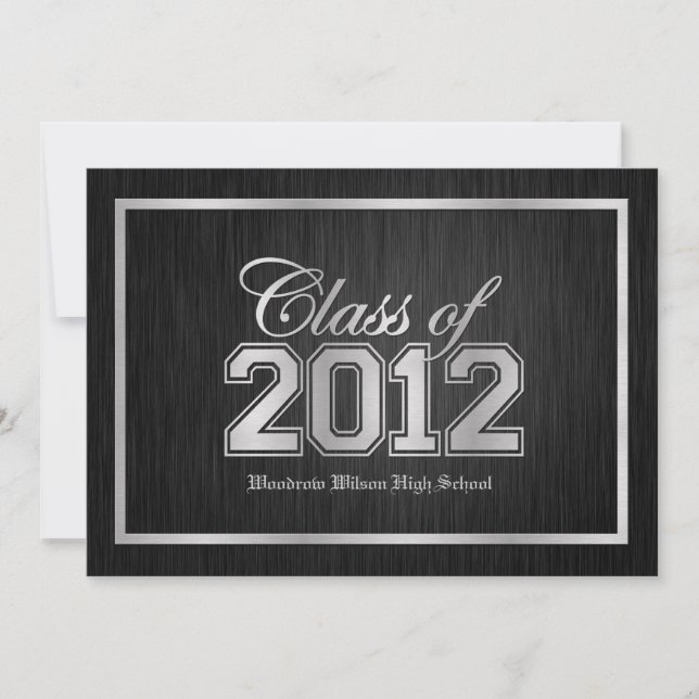 Elegant Class of 2012 Graduation Invitations (Front)