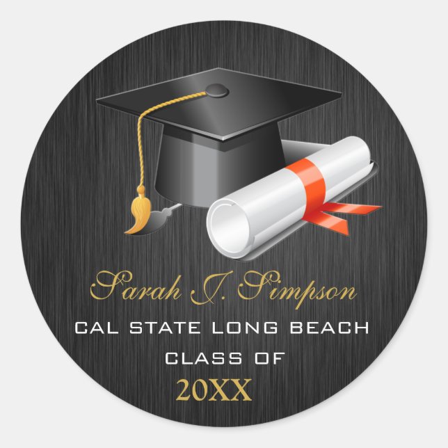 Elegant Class of 2012 Stickers (Front)