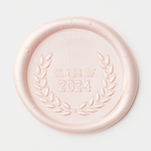 Elegant Class of 2024 School College Graduation Wax Seal Sticker