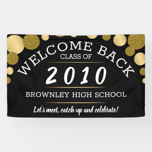 Elegant class reunion banner | Zazzle