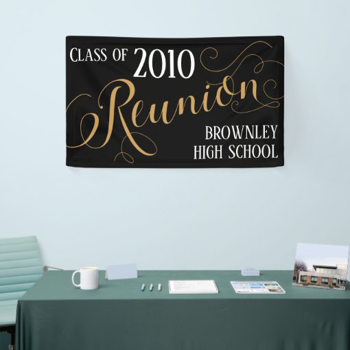 Elegant class reunion banner | Zazzle