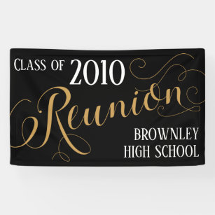 Elegant class reunion banner