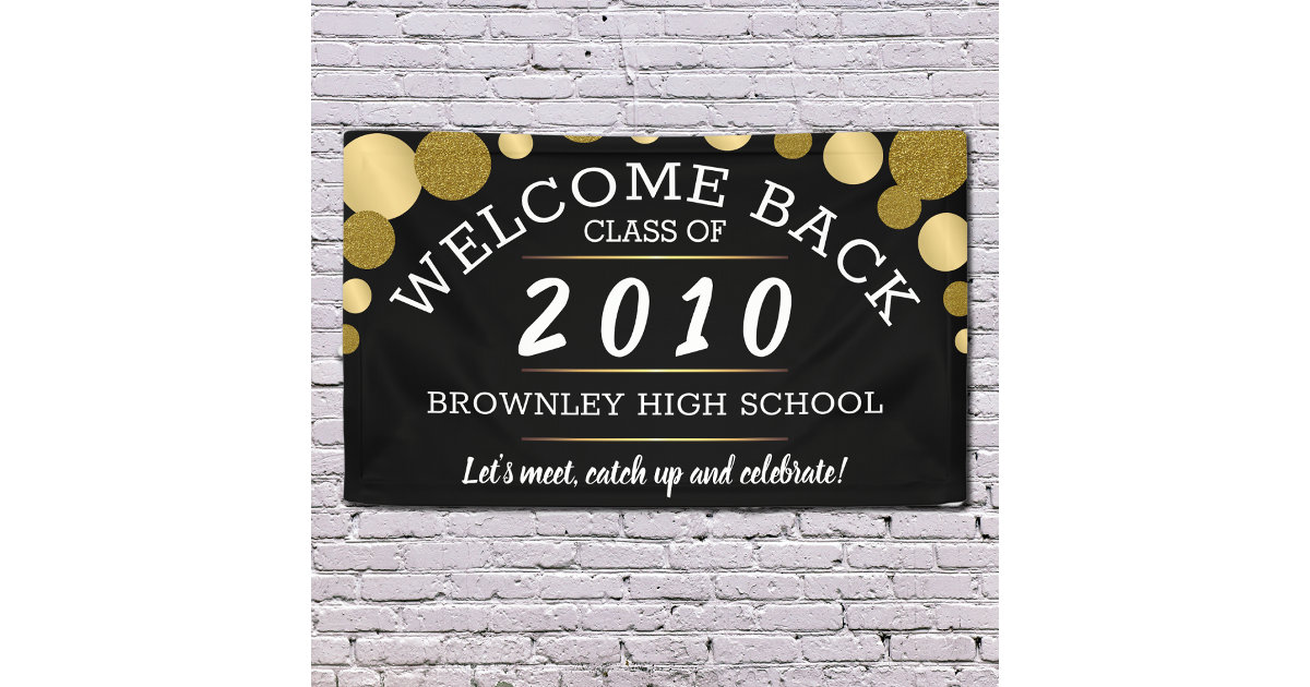 Elegant class reunion banner | Zazzle