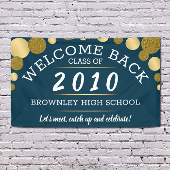 Elegant Class Reunion Banner by creativeclub at Zazzle