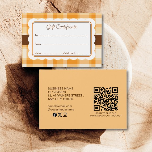 Elegant Classic Autumn Plaid Pattern Gift  (Creator Uploaded)