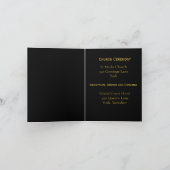 Elegant Classic Black Gold Font Wedding Invitation | Zazzle