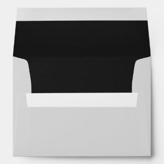 Elegant Classic Black Lined Envelope