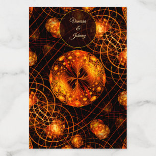 Elegant Classic Boho Modern Gold #901 Wedding Envelope Liner