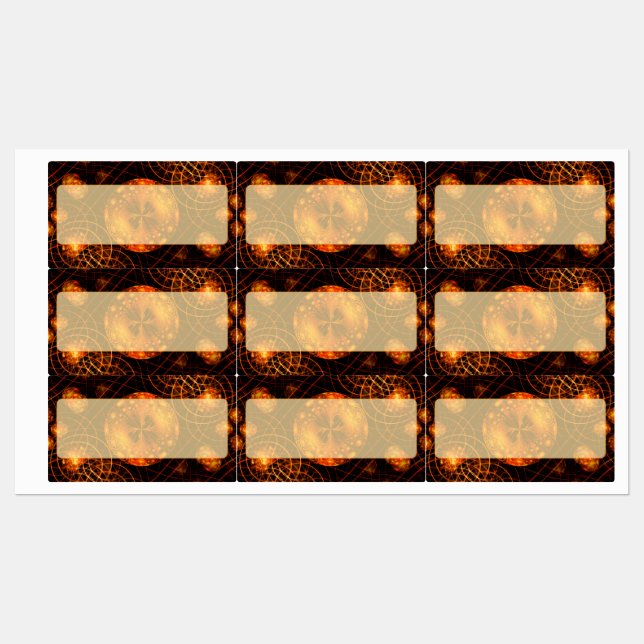 Elegant Classic Boho Modern Gold #901 Wedding Labels (Sheet)