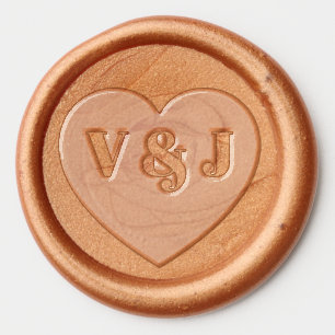 Elegant Classic Boho Modern Gold #901 Wedding Wax Seal Sticker