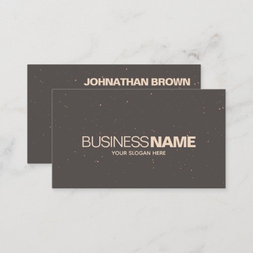 Elegant Classic Brown Cream Gold Sparkle Glitter  Business Card