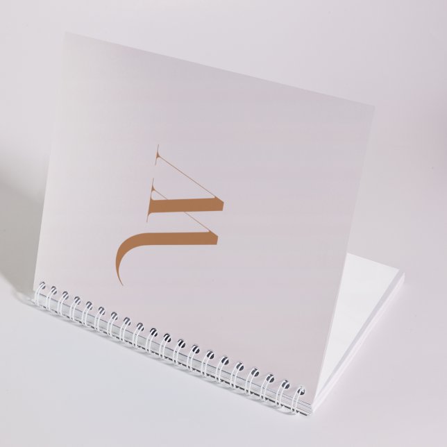 Elegant Classic Brown Typography Professional Notebook (Creator Uploaded)