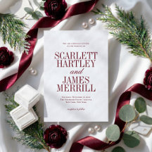 Elegant Classic Burgundy Wedding